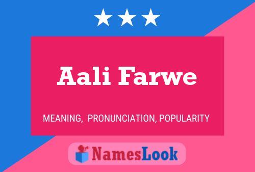 Aali Farwe Name Poster