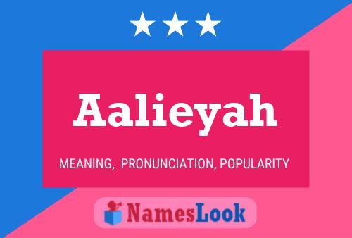 Aalieyah Name Poster