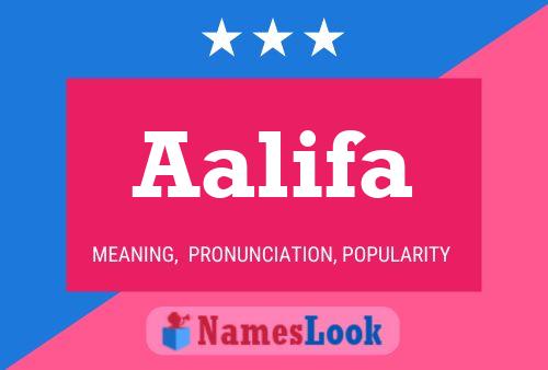 Aalifa Name Poster