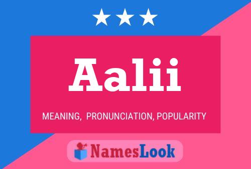 Aalii Name Poster