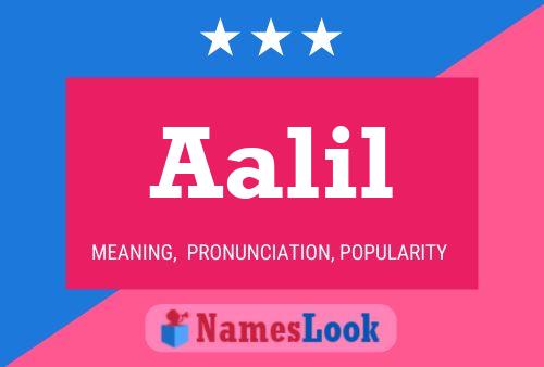 Aalil Name Poster