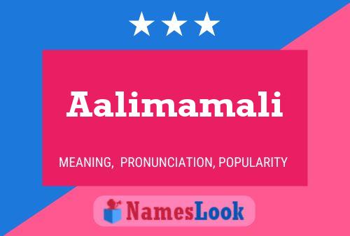 Aalimamali Name Poster