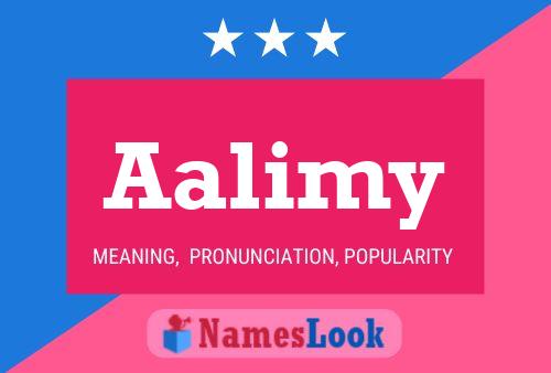 Aalimy Name Poster