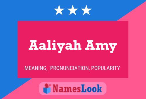 Aaliyah Amy Name Poster