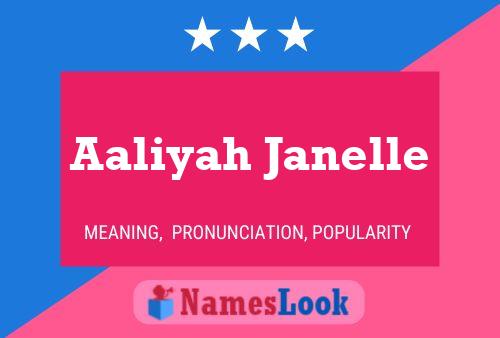 Aaliyah Janelle Name Poster