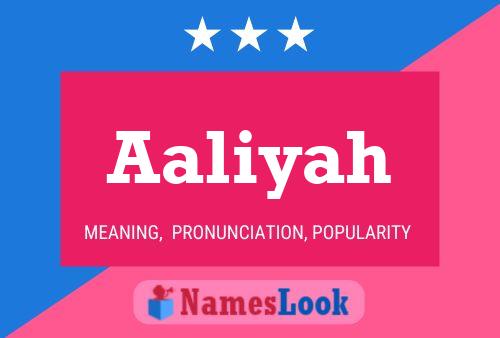 Aaliyah Name Poster