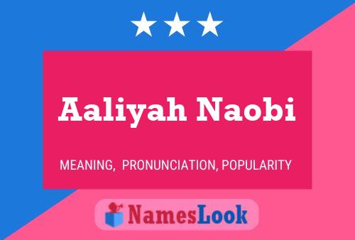 Aaliyah Naobi Name Poster