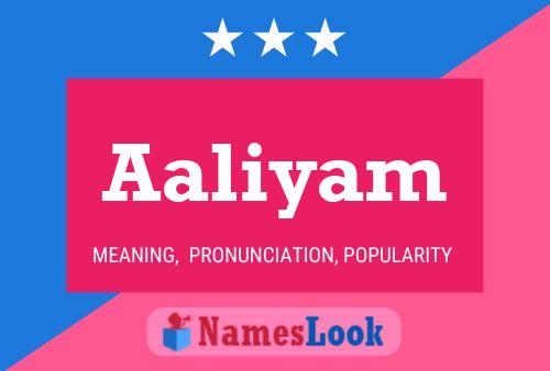 Aaliyam Name Poster