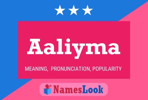 Aaliyma Name Poster