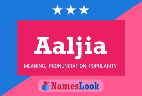 Aaljia Name Poster