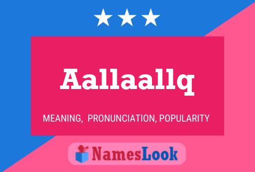 Aallaallq Name Poster