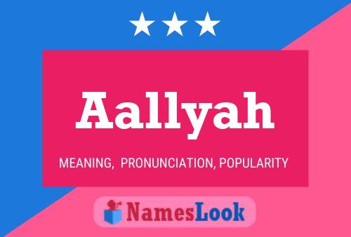 Aallyah Name Poster