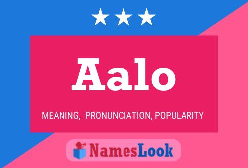 Aalo Name Poster