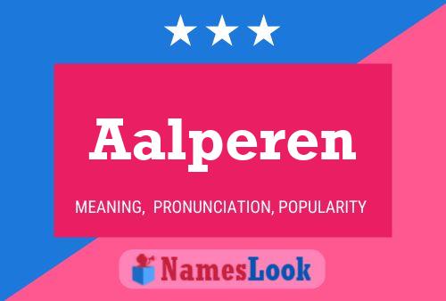 Aalperen Name Poster