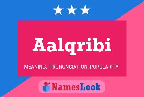 Aalqribi Name Poster