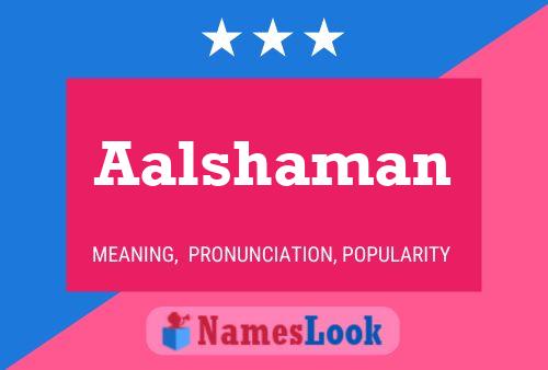 Aalshaman Name Poster