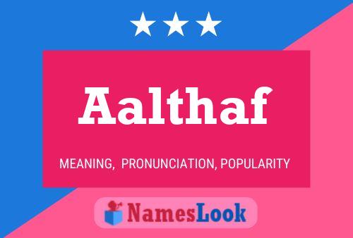 Aalthaf Name Poster