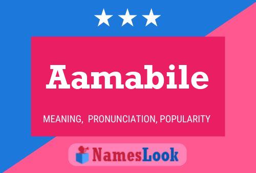 Aamabile Name Poster