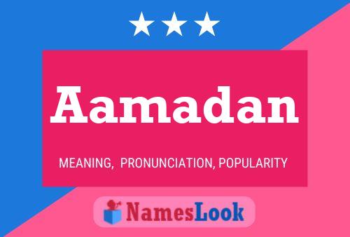 Aamadan Name Poster