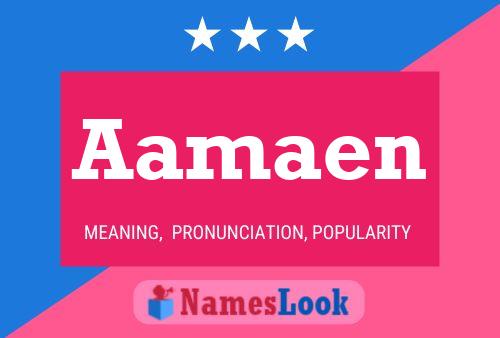 Aamaen Name Poster