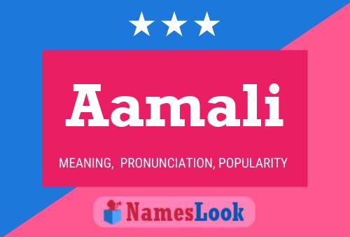 Aamali Name Poster