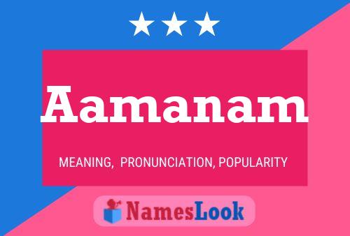 Aamanam Name Poster