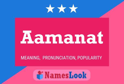 Aamanat Name Poster