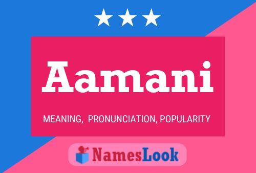 Aamani Name Poster