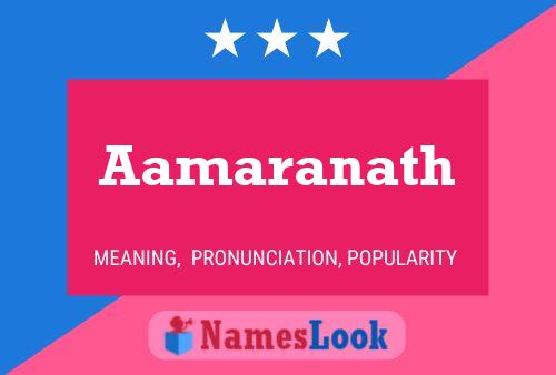 Aamaranath Name Poster