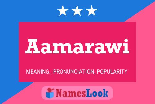 Aamarawi Name Poster