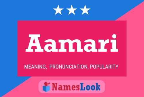 Aamari Name Poster