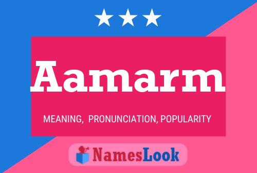 Aamarm Name Poster