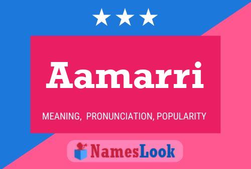 Aamarri Name Poster