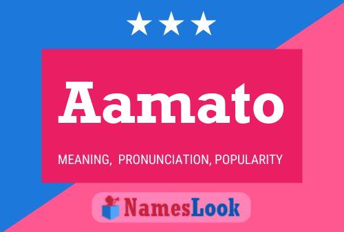 Aamato Name Poster