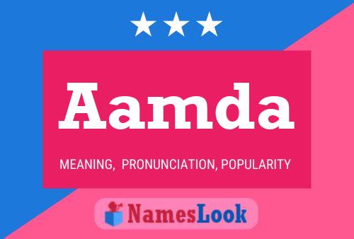 Aamda Name Poster