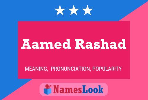 Aamed Rashad Name Poster