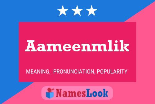 Aameenmlik Name Poster