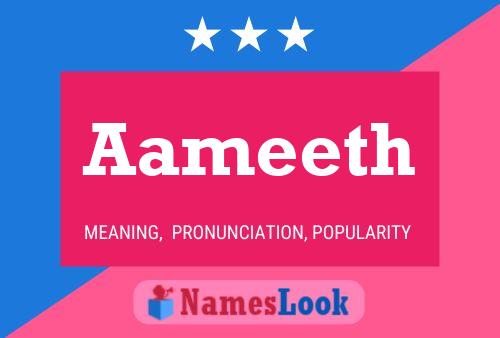 Aameeth Name Poster