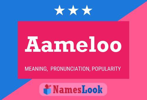 Aameloo Name Poster