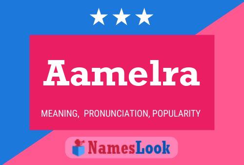 Aamelra Name Poster