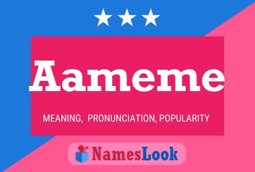 Aameme Name Poster