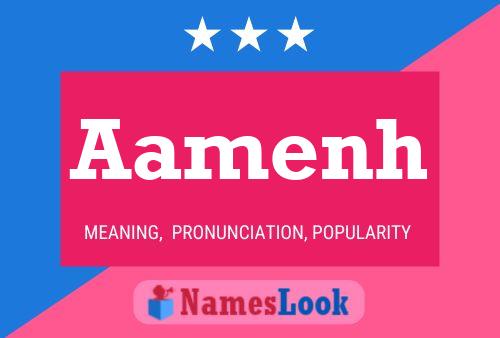 Aamenh Name Poster