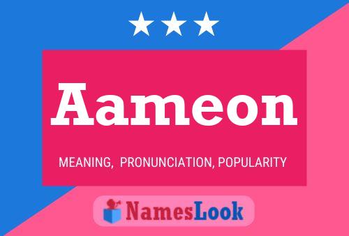 Aameon Name Poster