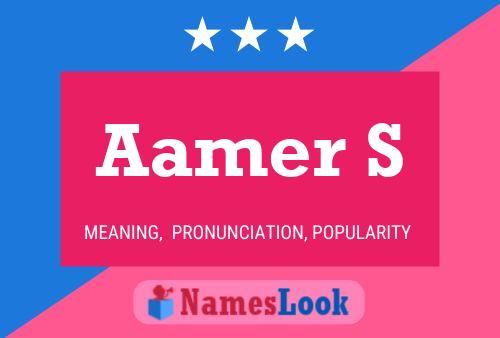 Aamer S Name Poster