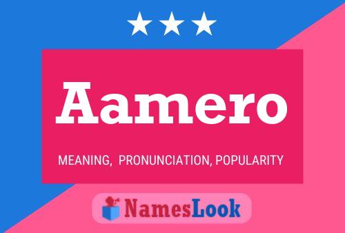 Aamero Name Poster