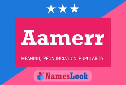 Aamerr Name Poster