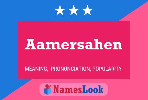 Aamersahen Name Poster