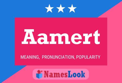 Aamert Name Poster