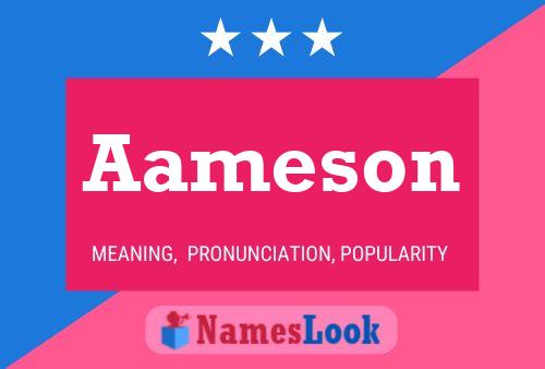 Aameson Name Poster