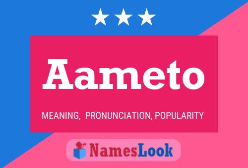 Aameto Name Poster